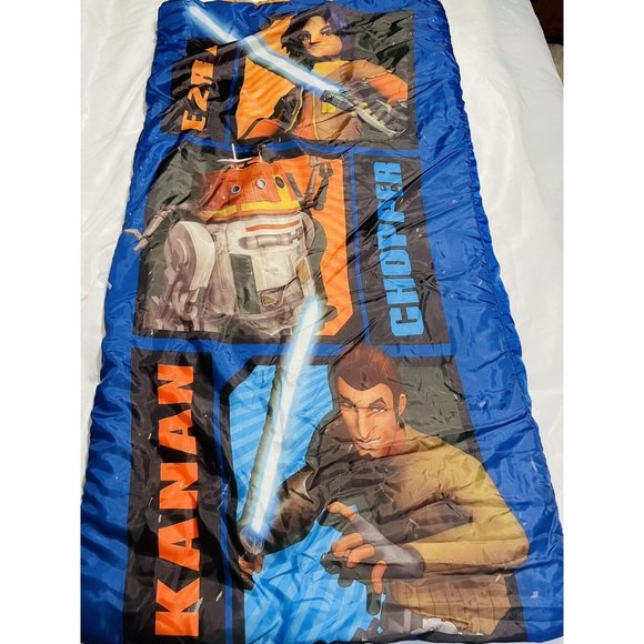 Disney Other - Star Wars Rebels Folded 30" X 54" Sleeping Bag Featuring Erza, Chipper Kanan Kid